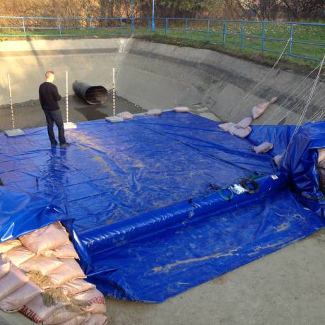 Innovative concepts We design your ideas innovative airtight inflatable floodprotection system called Inflater developed within Framework 7 of the European Union  X-Treme Creations