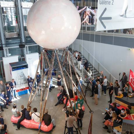 Innovative Konzepte Wir gestalten Ihre Ideen künstlerische aufblasbare luftdichte Co-Kreation Raumlabor im Kunstzentrum Pompidou in Paris X-Treme Creations