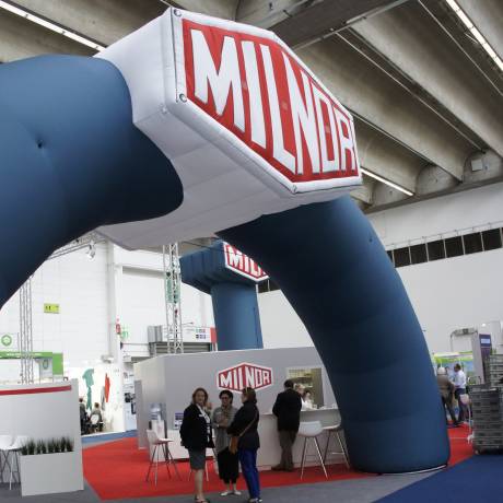 Fairs Inflatables and print as exhibition material Inflatable arch Milnor, show, exhibition, round model, dye sublimation X-Treme Creations