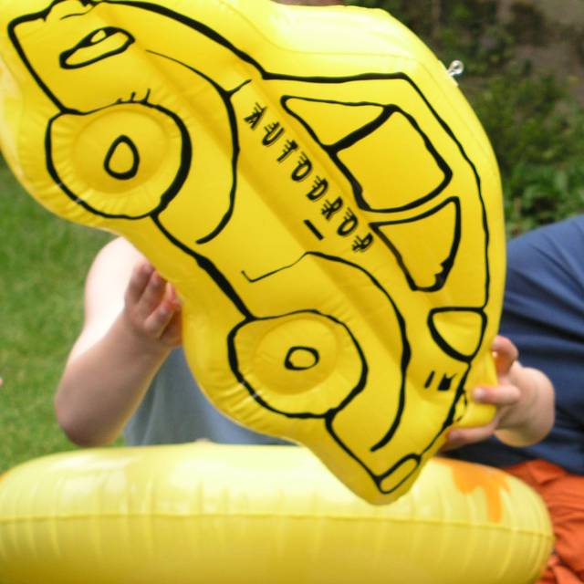 Miniature airtight inflatable logo's luchtdicht opblaasbaar logo Autodrop met oogjes om in het verkooppunt op te hangen X-Treme Creations