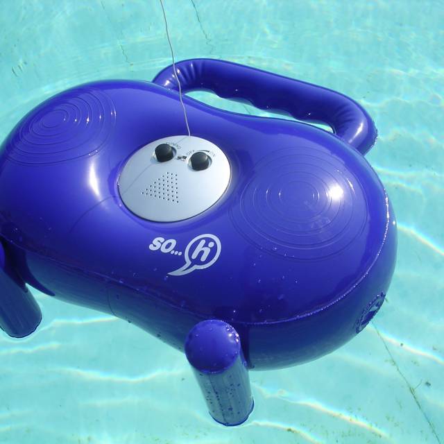 Miniature airtight inflatable gadgets opblaasbare echte radio Hi met FM in het zwembad X-Treme Creations