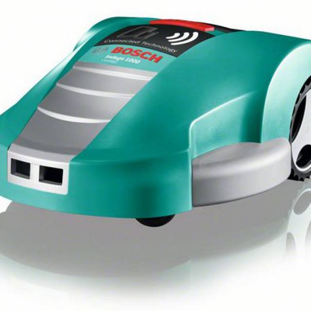 X-Treme Creations Visual drawing of inflatable Bosch lawnmower on white background